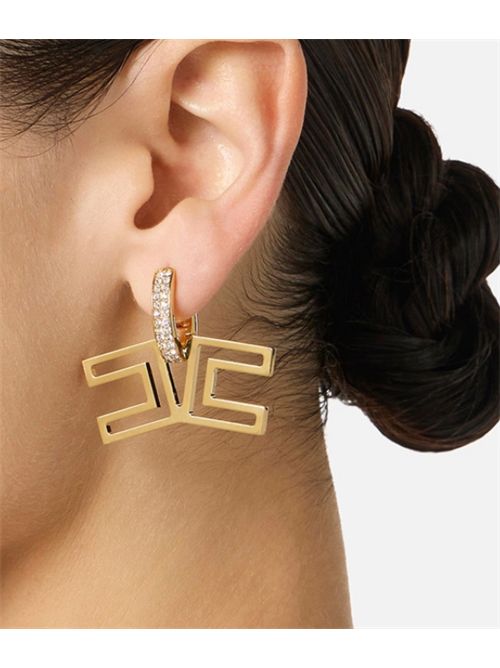 LOGO DETAIL EARRINGS ELISABETTA FRANCHI | OR31A61E2U95 oro giallo